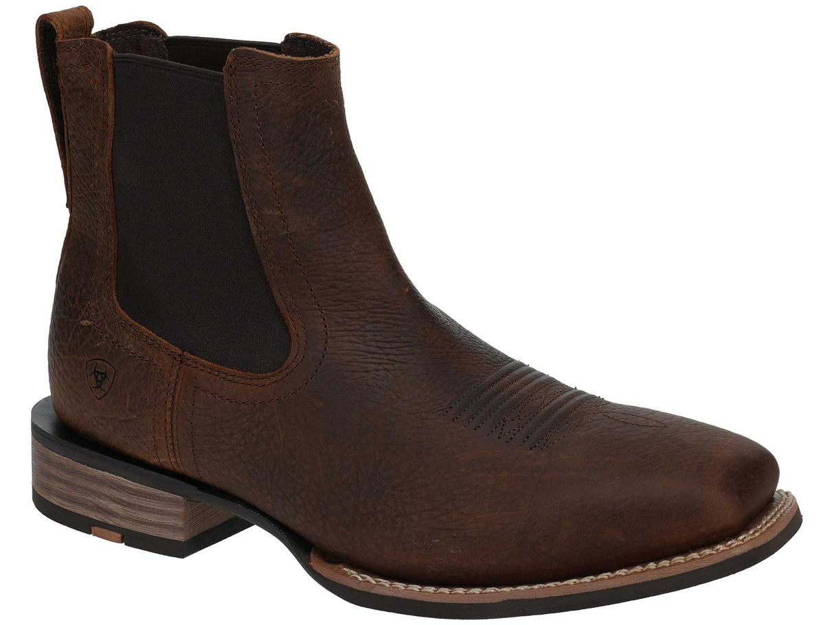 Ariat Big Rig Square Toe Chelsea Boot Brown