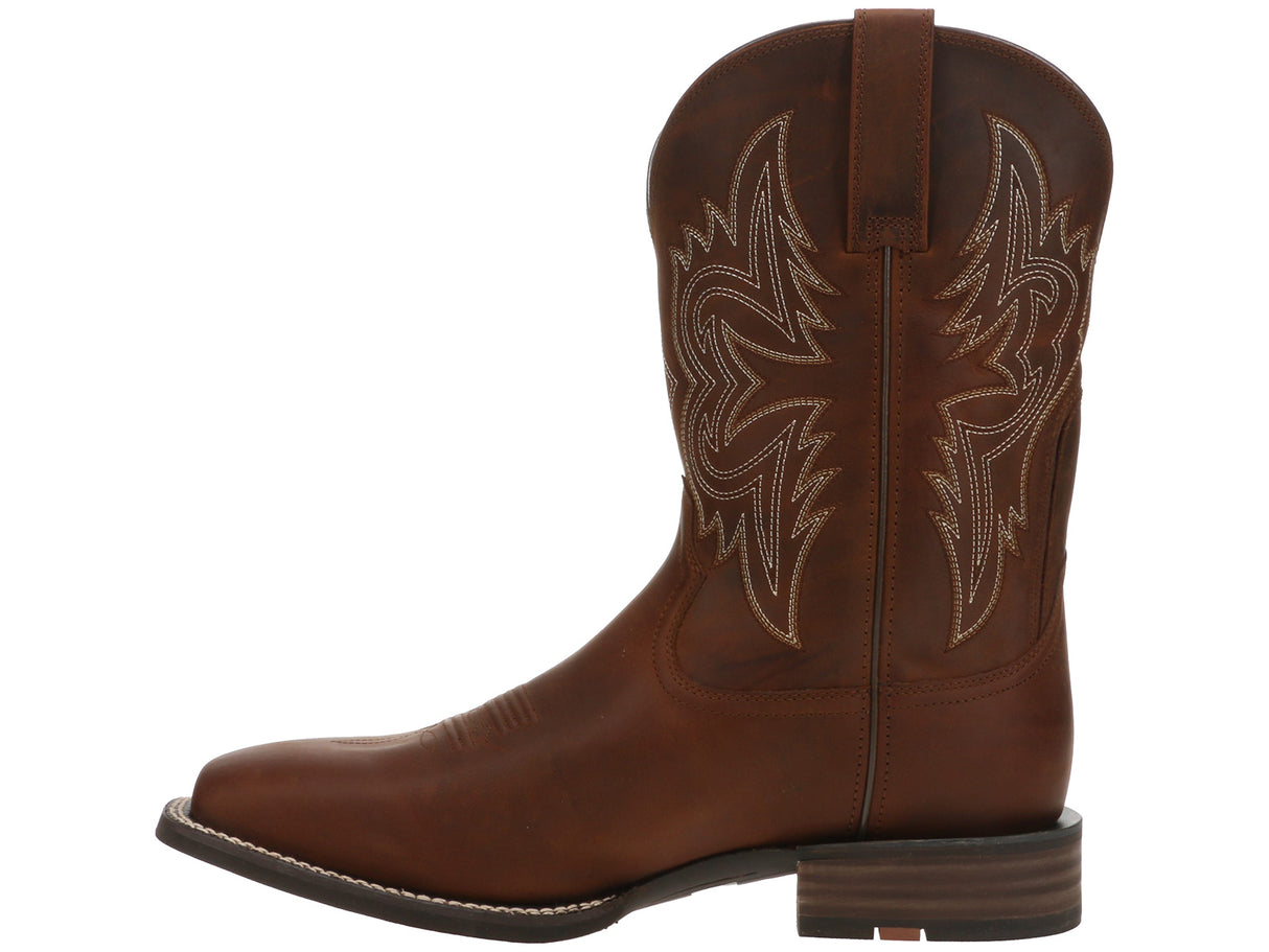 Ariat Western Big Rig Square Toe Cowboy Boot Brown