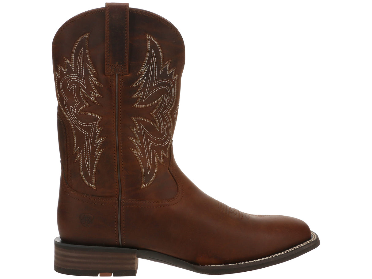Ariat Western Big Rig Square Toe Cowboy Boot Brown