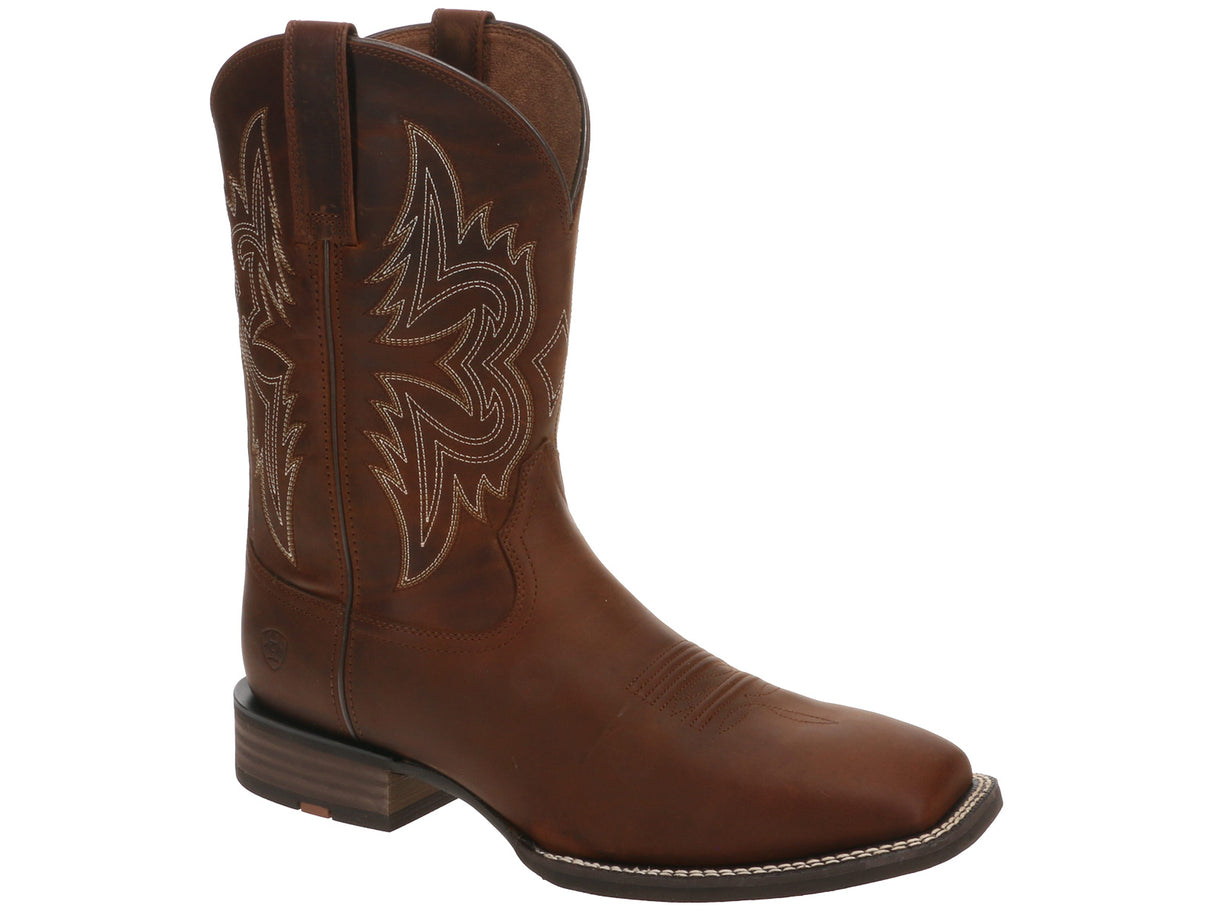 Ariat Western Big Rig Square Toe Cowboy Boot Brown