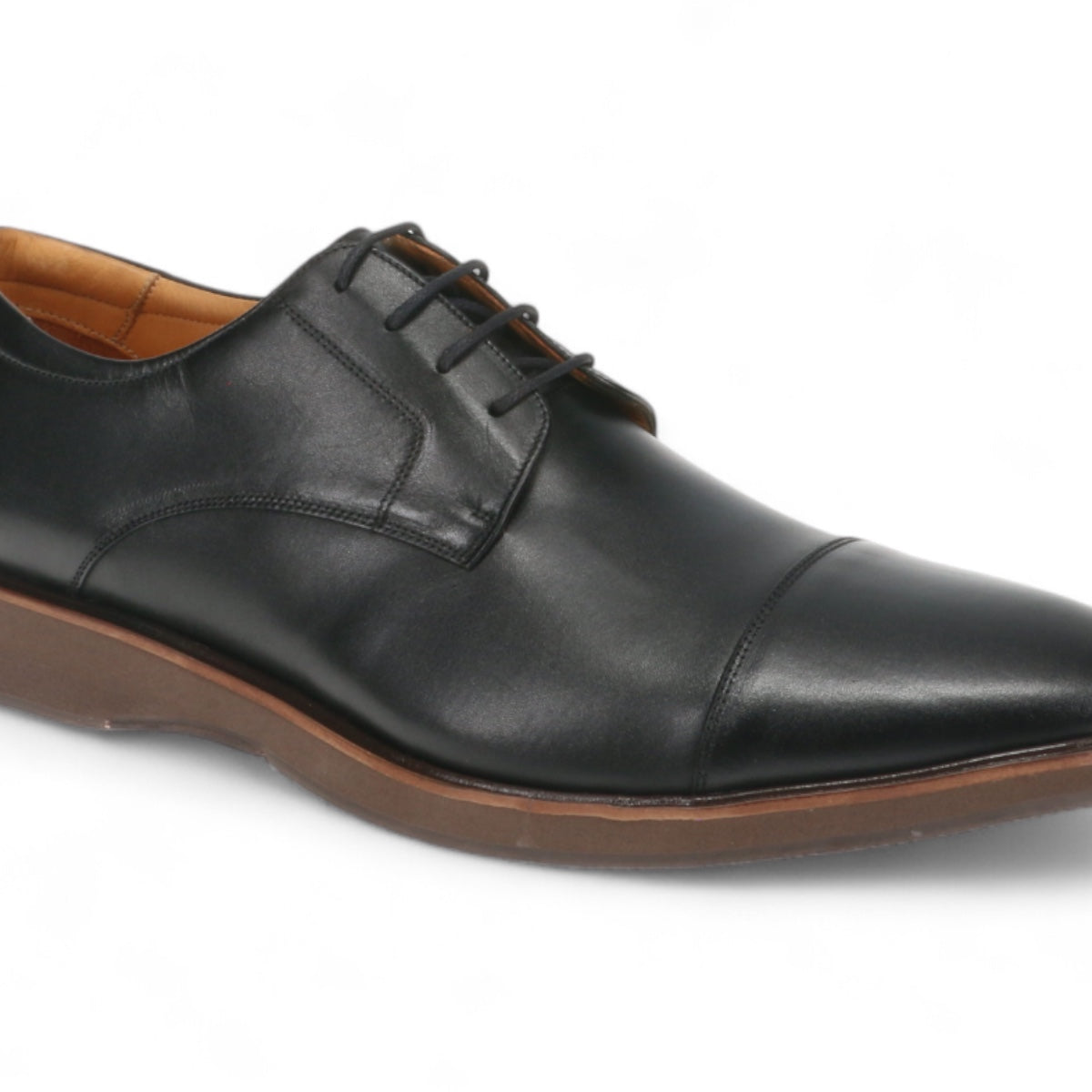 Michael Ellis Elliott Cap-Toe Dress Shoe Black – 2BigFeet