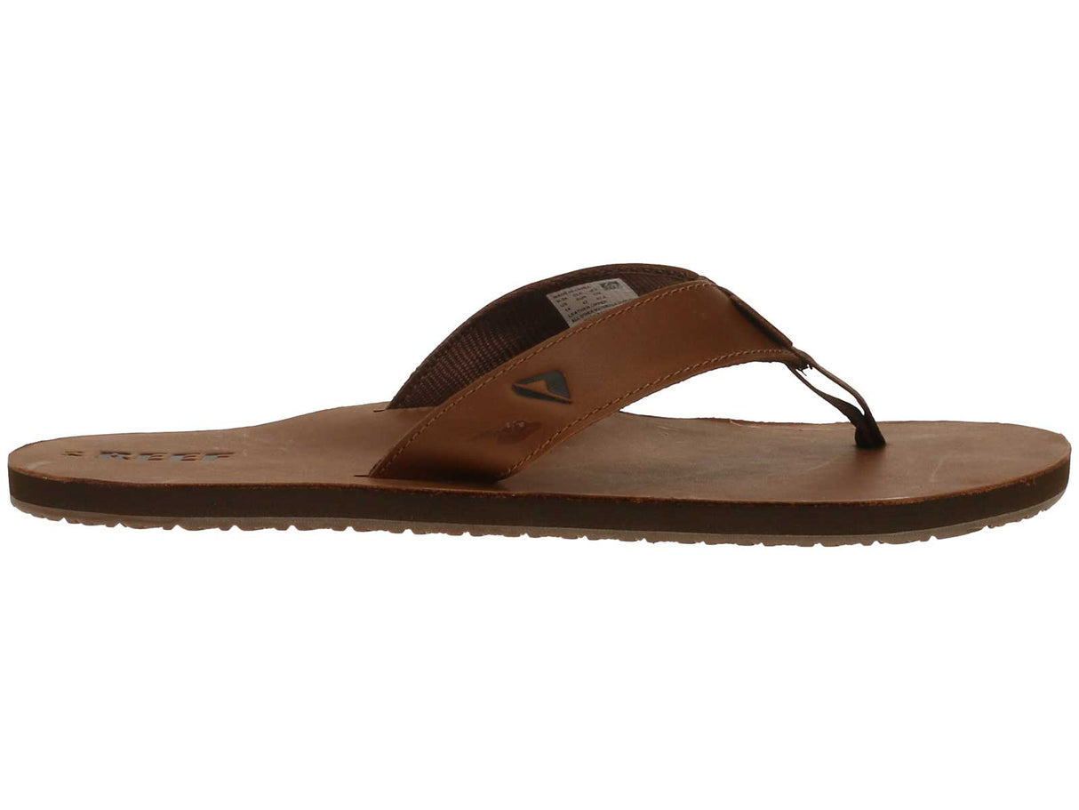 Reef Leather Smoothy Flip Flop Brown