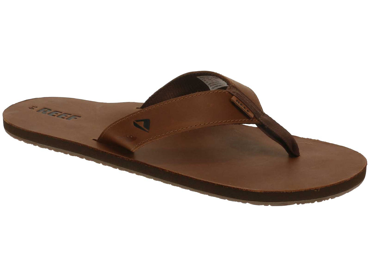 Reef Leather Smoothy Flip Flop Brown