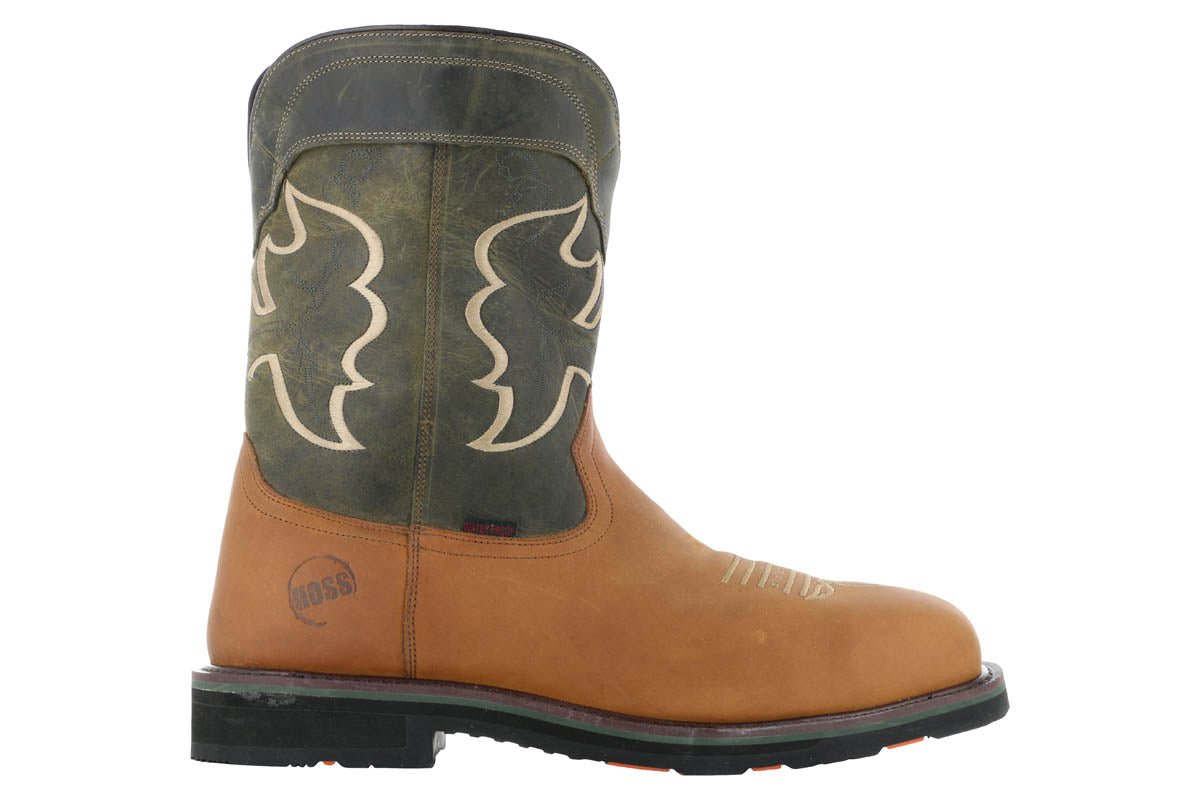 Hoss Showdown Composite Toe Western Boot Olive
