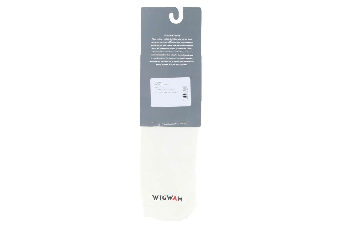 Wigwam 7 Footer Tube Sock White