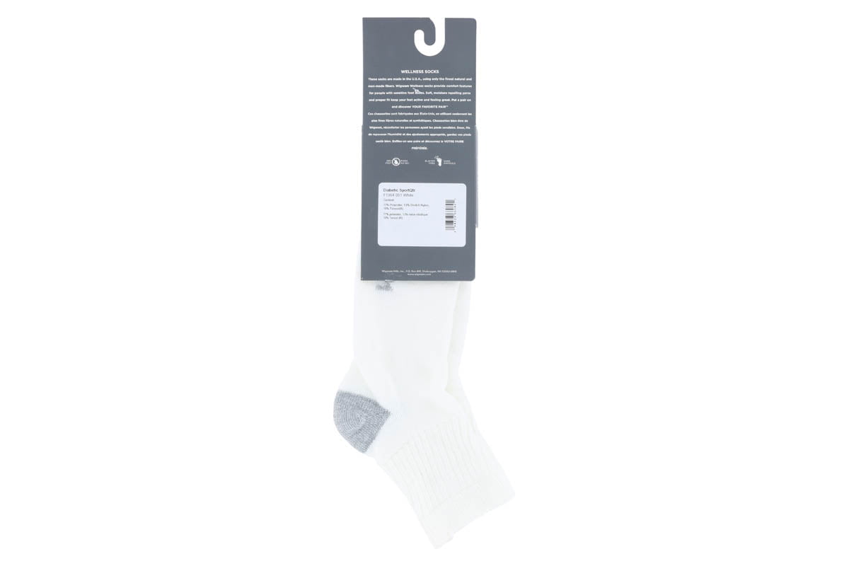 Wigwam Diabetic Sport Quarter Sock White
