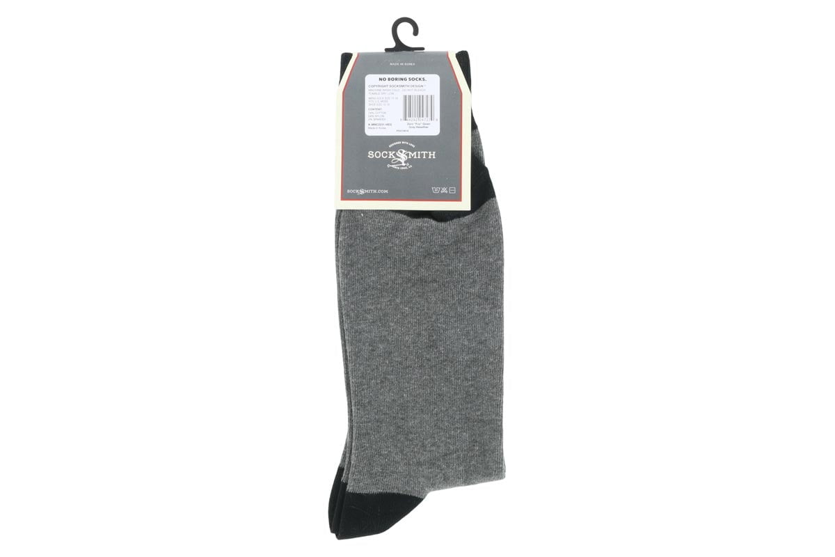 Socksmith Zero "Fox" Given Crew Fun Socks Grey