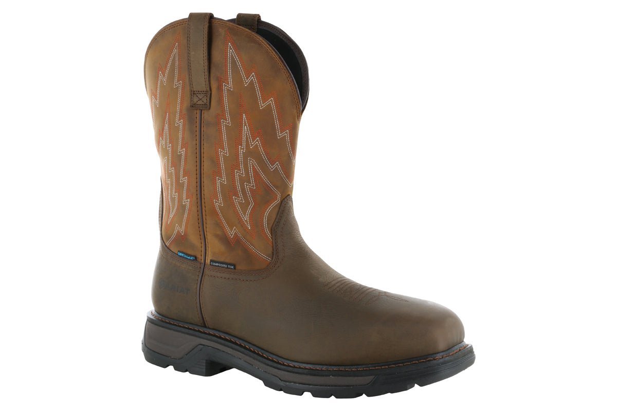 Ariat Big Rig Western Work Waterproof Composite Toe Boot - 2BigFeet