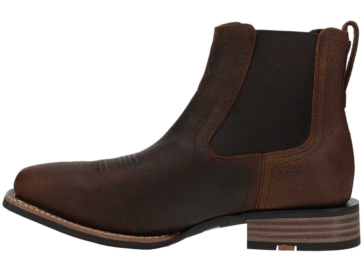 Ariat Big Rig Square Toe Chelsea Boot Brown