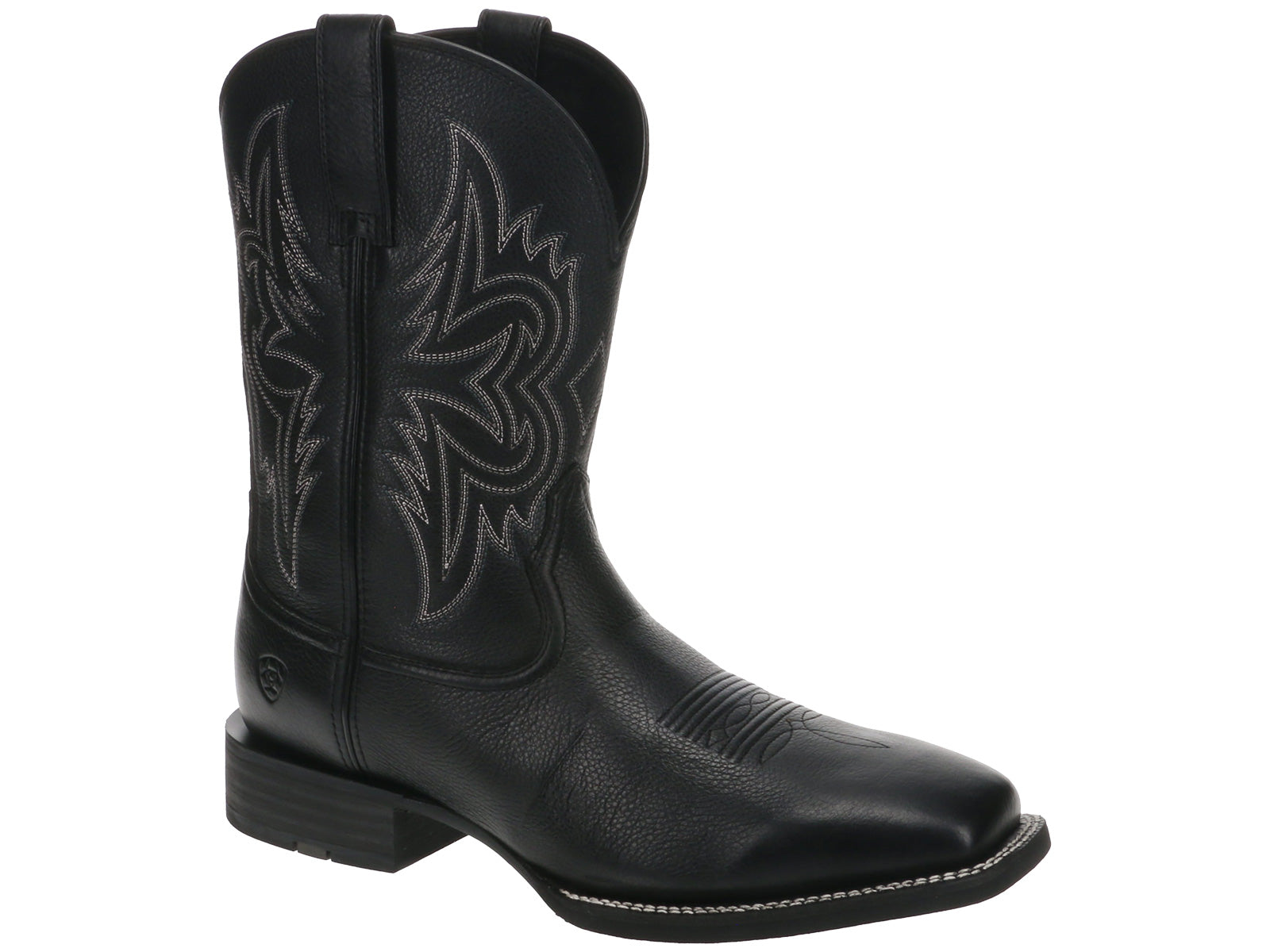 black square toe dress boots Mens Black Cowboy Boots main image 0