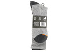 Michael Ellis BIG Work Boot & Hiking Socks Grey 2-Pack - Wide
