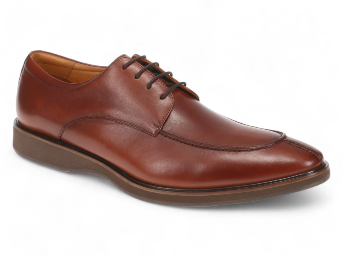 Michael Ellis Elliott Apron Dress Shoe Whiskey Brown 2BigFeet