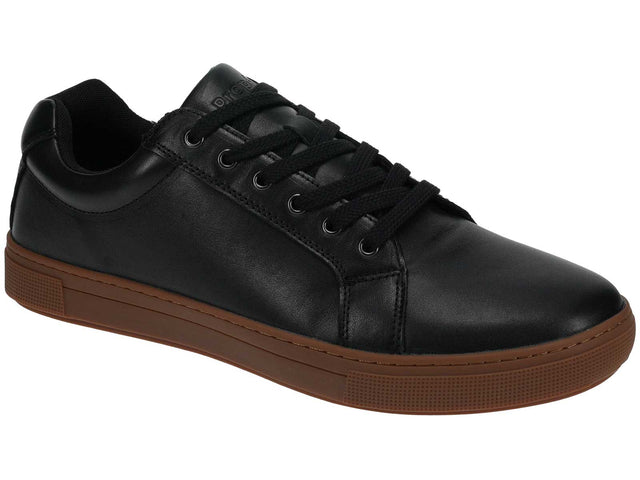 Propet Koda Leather Sneaker Black Gum