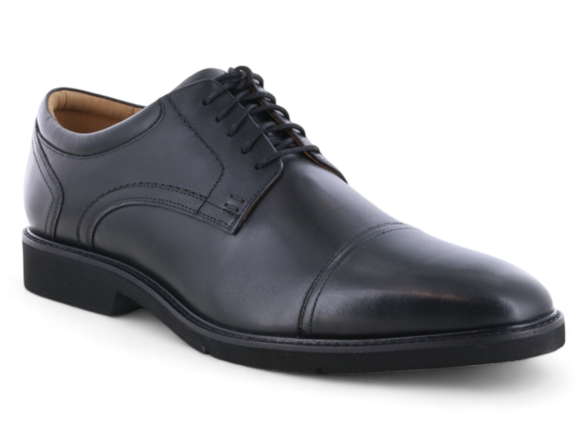 Rockport Findlay Cap Toe Oxford Black 2BigFeet