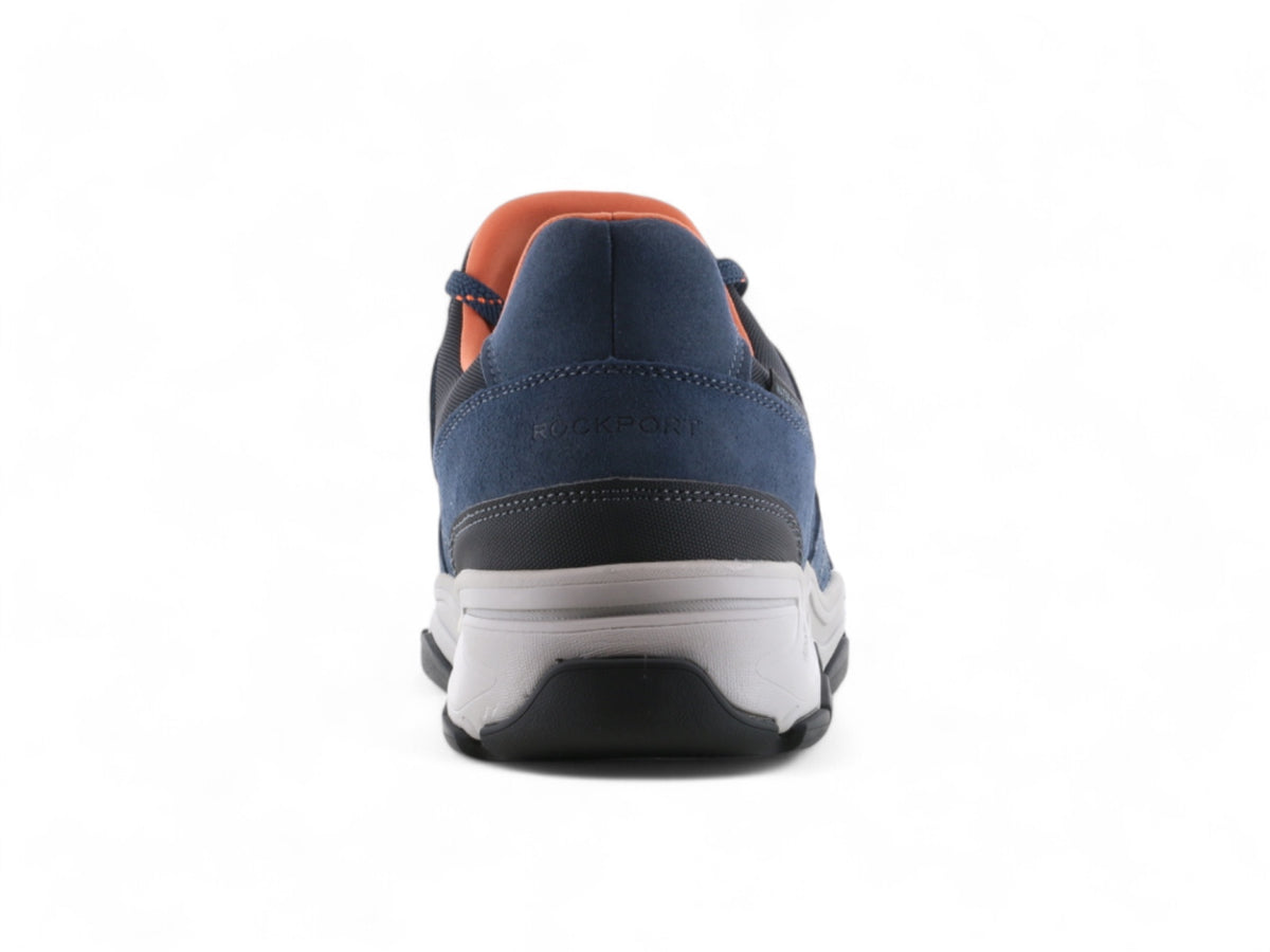 Rhett Blue Rockport Rhett Step Activated Walking Shoes Blue – 2BigFeet