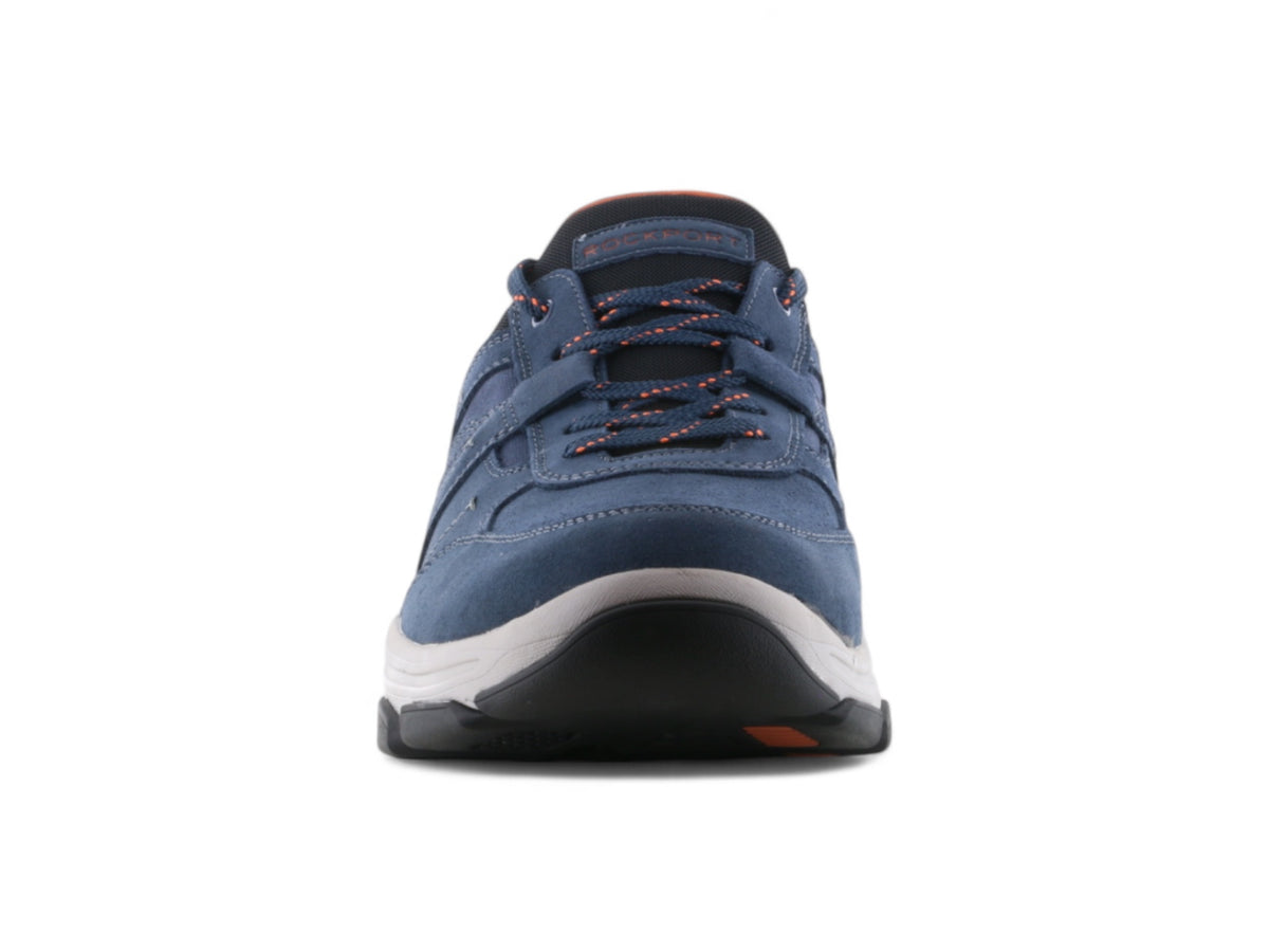 Rhett Blue Rockport Rhett Step Activated Walking Shoes Blue – 2BigFeet