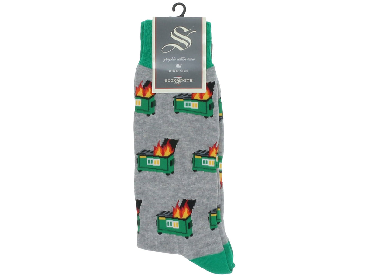 Socksmith Dumpster Fire Crew Fun Socks