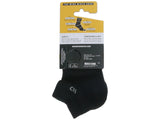 Wide Open No Show Sock Black
