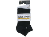 Wide Open No Show Sock Black