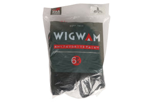 Wigwam Super 60 Quarter 6 Pack Socks Black