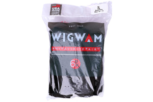 Wigwam Super 60 Crew 6 Pack Socks Black