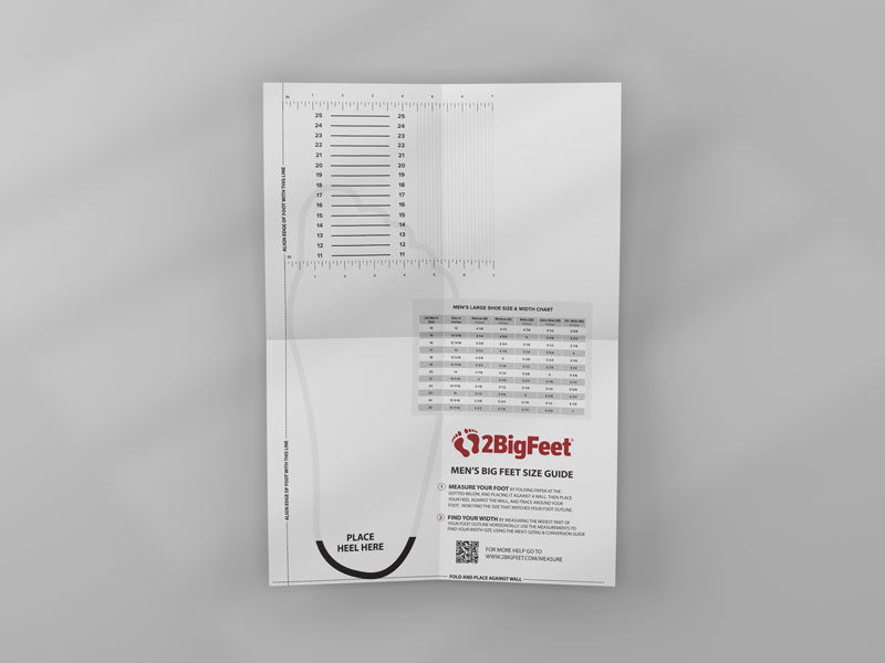 Measure Your Shoe Size – 2BigFeet