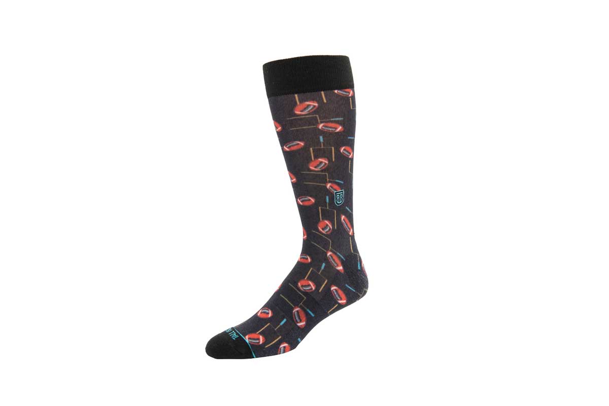 Tall Order Cushioned Dress Socks Football