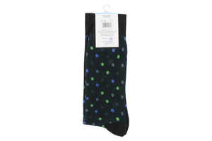 Tall Order Studley Dress Socks Black Dots