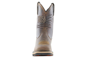 Hoss Rushmore Western Rancher Soft Toe Boot Brown