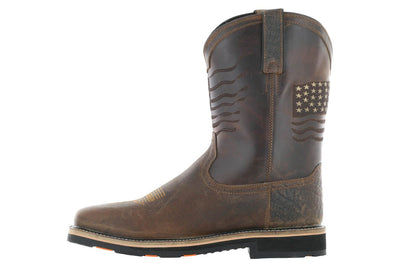 Hoss Rushmore Western Rancher Soft Toe Boot Brown