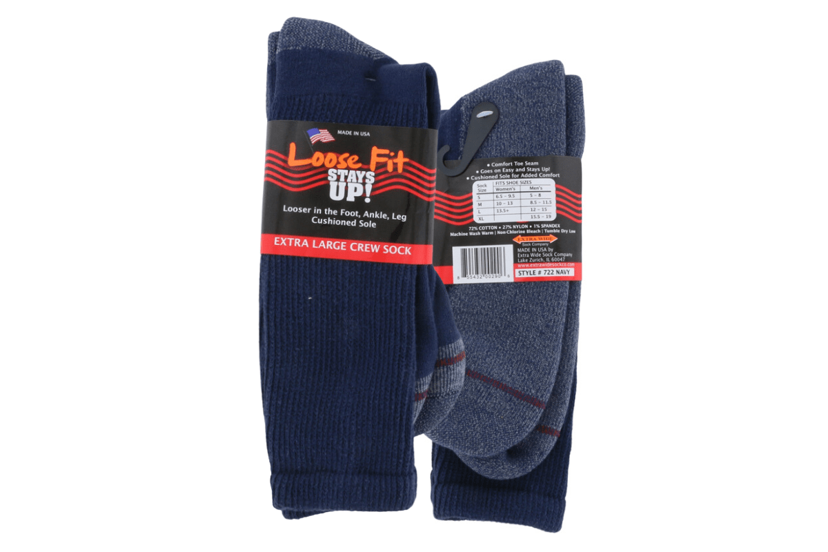 Large Size Socks Up to Size 22 and 6E Width 2BigFeet