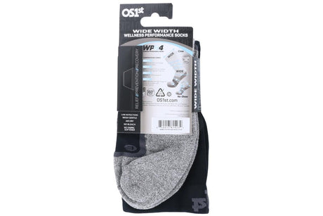 OS1st WP4 Wellness Performance Crew Socks Wide Black