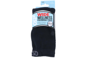 OS1st WP4 Wellness Performance Crew Socks Wide Black