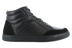 Propet Kenton High Top Casual Sneaker All Black