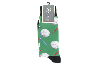Socksmith Tee It Up Crew Fun Socks Green