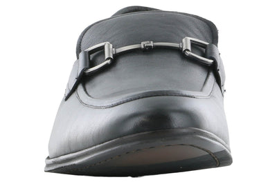 Steve Madden Aahron Black Leather Dress Loafer