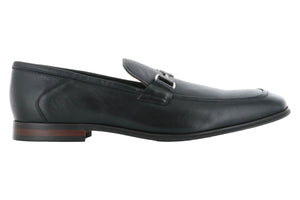 Steve Madden Aahron Black Leather Dress Loafer