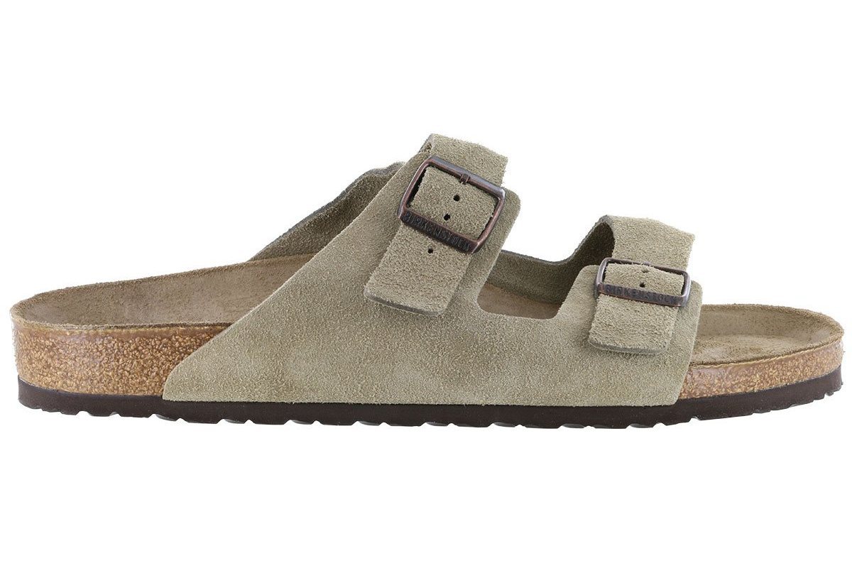 Birkenstock Arizona Taupe Two-Strap Sandal – 2BigFeet