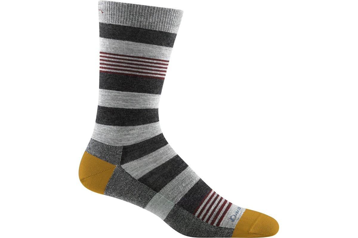 Darn Tough Oxford Crew Sock Gray Stripe