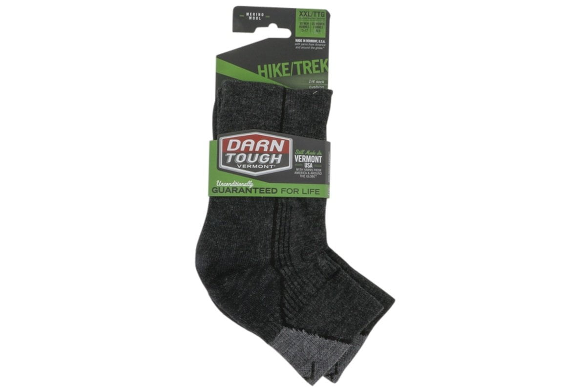 Darn Tough Hiker 1/4 Sock Black