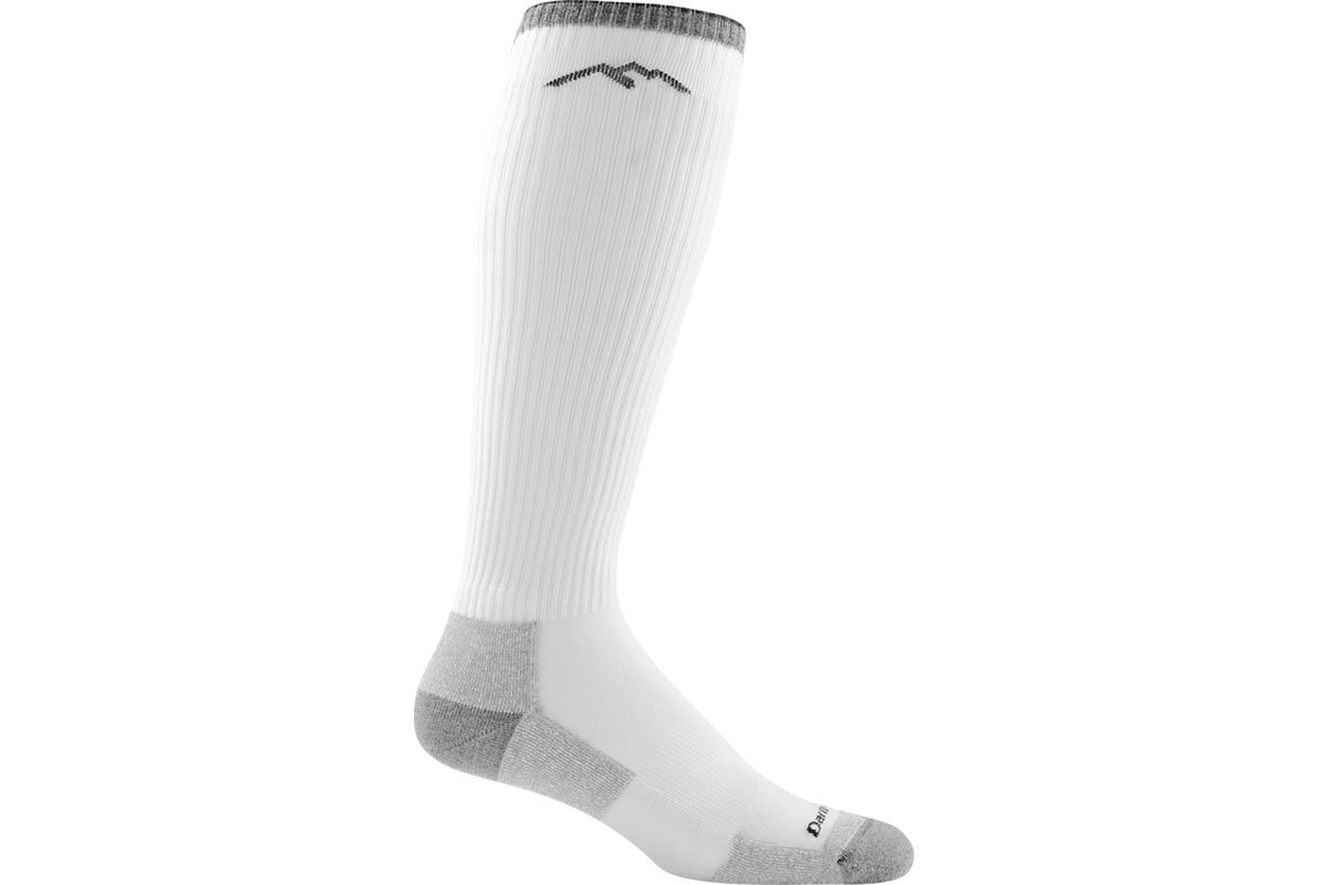 Darn Tough Westerner Over-the-Calf Sock White