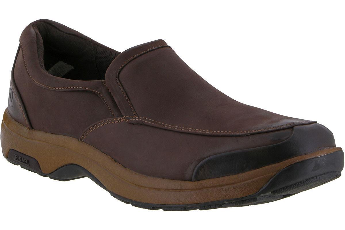 Dunham Battery Park Slip On Brown Nubuck 2BigFeet