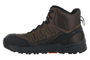 Hoss Eric Hi Aluminum Safety Toe Brown