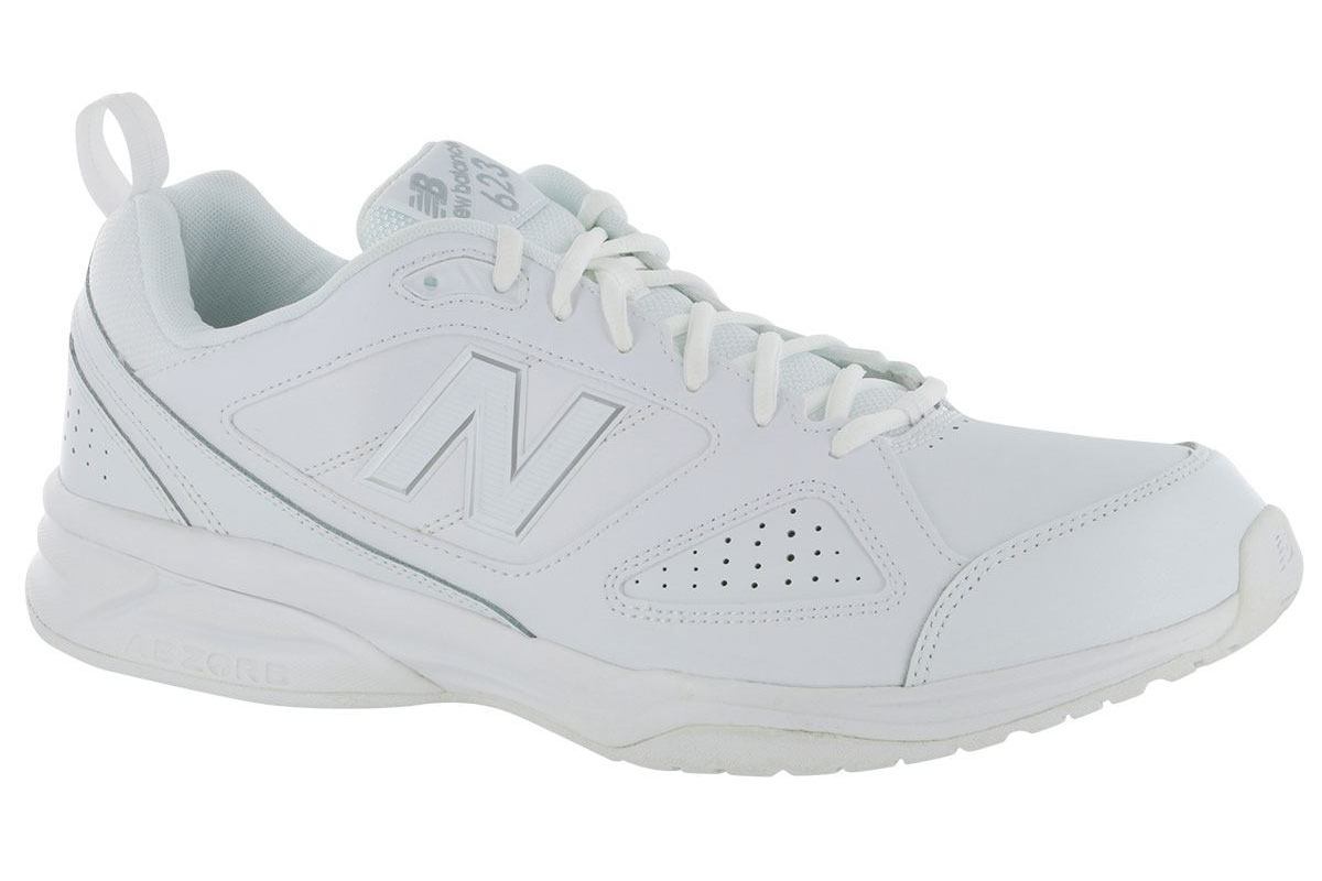 New balance 624 white chunky trainers online