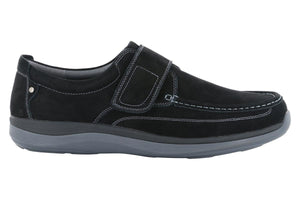Propet Porter Velcro Strap Shoe Black