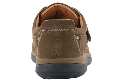 Propet Porter Velcro Strap Shoe Timber