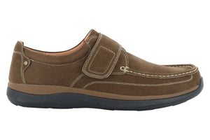 Propet Porter Velcro Strap Shoe Timber