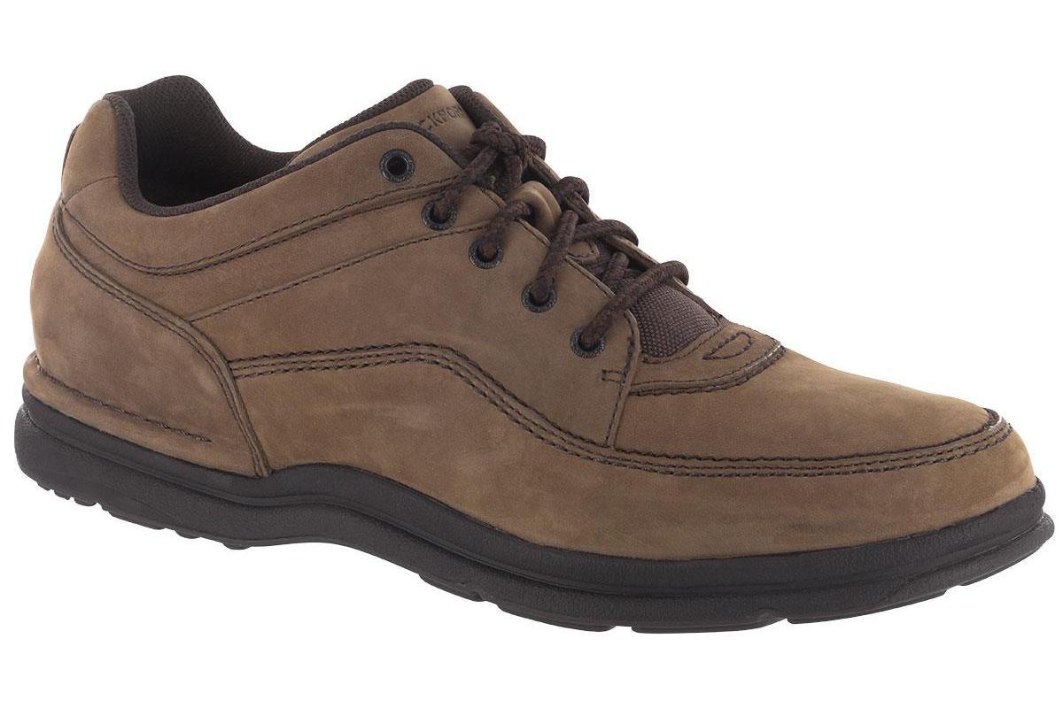 Rockport World Tour Classic Chocolate Nubuck – 2BigFeet