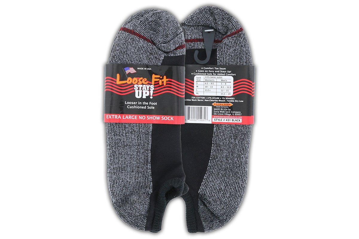 Men's Extra Wide Loose Fitting Socks