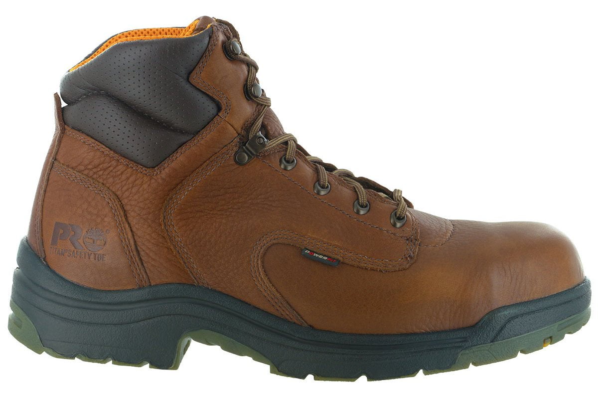 Timberland PRO Titan 6 Inch Alloy Toe Boot Brown - 2BigFeet